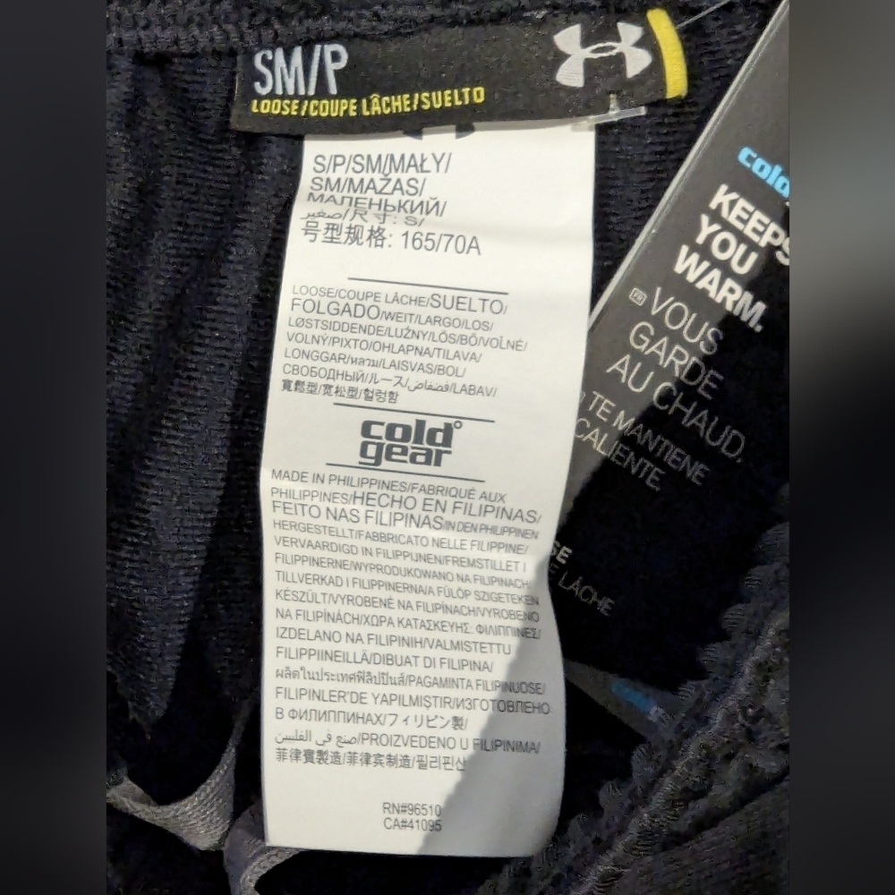 Under Armour ColdGear Tapered Athletic Pants, Black Mens Size Small New! - Picture 4 of 14